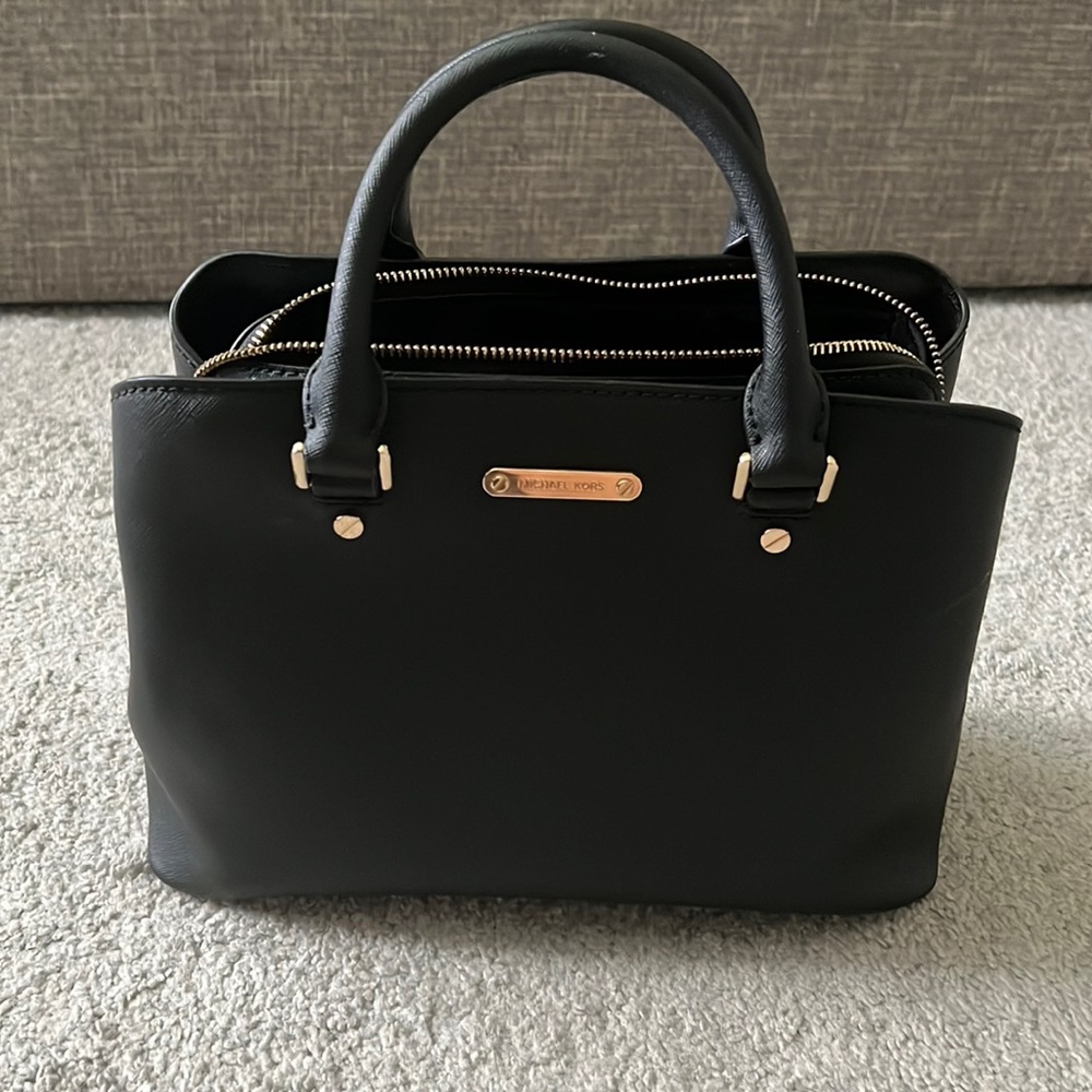 Michael Kora Saffiano handbag